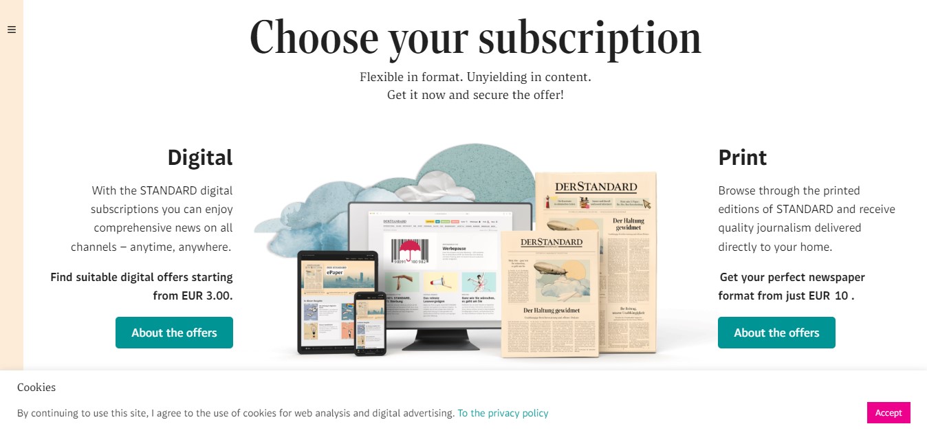 Der Standard subscription